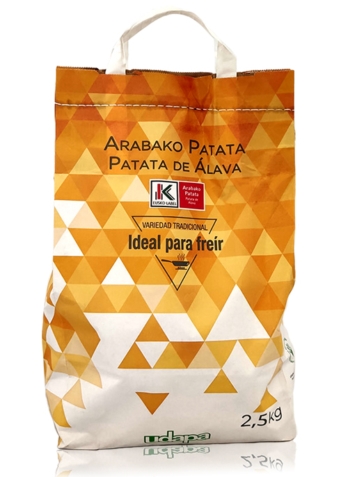 Patata de Álava especial freír con sello de Eusko Label